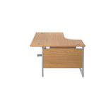 Jemini Rdl Lh Cantilever Desk N/Oak