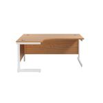 Jemini Rdl Lh Cantilever Desk N/Oak