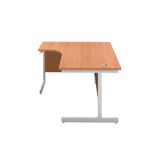 First Radial Lh Desk 1800 Bch/White