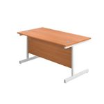 First Rect Desk 1200 Beech/White