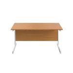 First Rect Desk 1200 Nova Oak/White