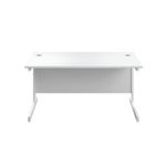 First Rect Desk 1200 White/White
