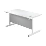First Rect Desk 1400 White/White