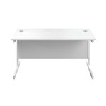 First Rect Desk 1400 White/White