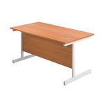 First Rect Desk 1600 Beech/White