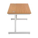 First Rect Desk 1600 Nova Oak/White
