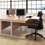 First Rect Desk 1600 White/White
