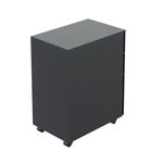 Jemini Slimline Pedestal Steel Black