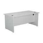 Jemini Rect Panel End Desk White