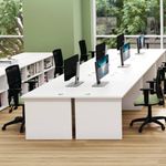Jemini Rect Panel End Desk Grey Oak