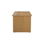 Jemini Rect Panel End Desk Nova Oak