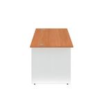 Jemini Rect Panel End Desk Beech/Wht
