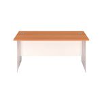 Jemini Rect Panel End Desk Beech/Wht