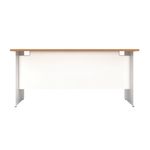 Jemini Rect Panel End Desk N/Oak/Wht