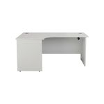 Jemini Rdl Lh Desk Panel White