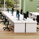 Jemini Rdl Lh Desk Panel White