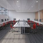 Jemini Double Upright Rect Desk Wht