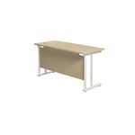 Jemini Rect Cant Desk 1400X600 Mple