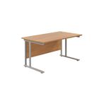 Jemini Rect Cant Desk 1200 N/Oak