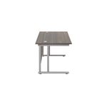 Jemini Rect Cant Desk 1200 Dark Wal