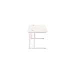 Jemini Rect Cant Desk 1200 Wht/Wht