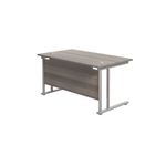 Jemini Rect Cant Desk 1400X800 G/Oak