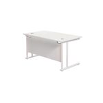 Jemini Rect Cant Desk 1400X800 Wht