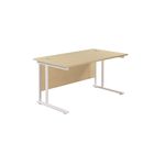 Jemini Rect Cant Desk 1400X800 Mple