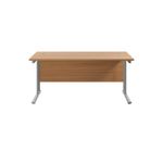 Jemini Rect Cant Desk 1600X800 N/Oak