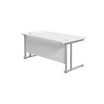 Jemini Rect Cant Desk 1800X800 Wht