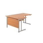 Jemini Rdl Lh Cantilever Desk Beech