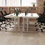 Jemini Rdl Lh Cantilever Desk N/Oak
