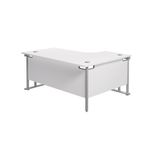 Jemini Rdl Lh Cantilever Desk White