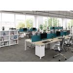 Jemini 1P Bench Desk 1400 White
