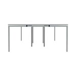 Jemini 6 Person Bench Desk White/Wht