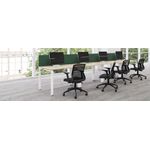 Jemini 1P Bench Desk 1600X800 White