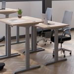 Jemini Sit/Stand Dsk 1200X800 White
