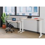 Jemini Sit/Stand Dsk 1200X800 White