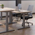 Jemini Sit/Stand Dsk 1400X800 G/Oak
