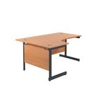 Jemini Rdl Lh Desk 1600X1200 Bch/Blk