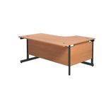 Jemini Rdl Lh Desk 1600X1200 Bch/Blk