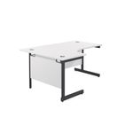 Jemini Rdl Lh Desk 1600X1200 Wht/Blk
