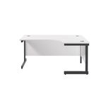 Jemini Rdl Rh Desk 1600X1200 Wht/Blk