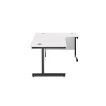 Jemini Rdl Rh Desk 1800X1200 Wht/Blk