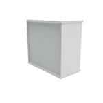 Polaris Bookcase 1 Shlf 730H Arc Wht
