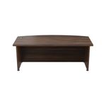 Avior Bow Front Exec Desk Dk/Walnut