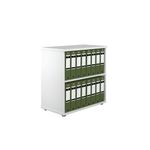 Jemini Bookcase 800X450X800Mm Wht