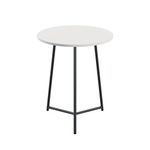 Shore Mid Table 600X735Mm Wht/Blk
