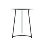 Shore Mid Table 600X735Mm Wht/Blk