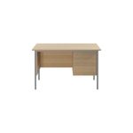 Modara Desk 2Drw Fxd Ped 1200Mm Oak